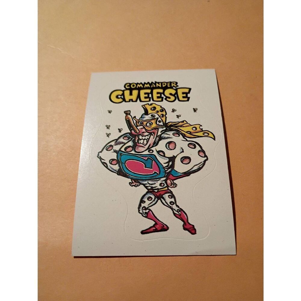 1983 General Mills Zero Hero Trading Card Sticker Vintage #54 Commander Cheese